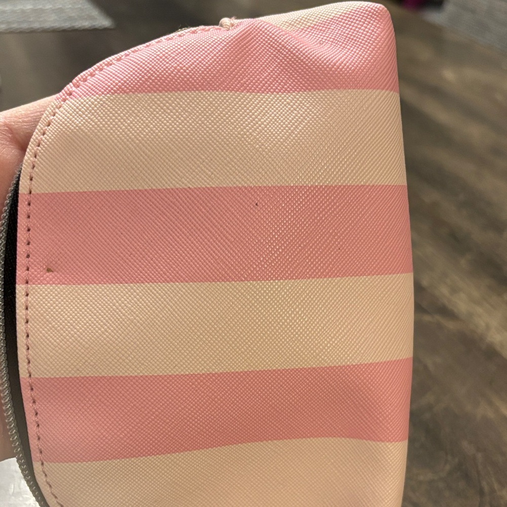 Victoria's Secret Pink and Cream Striped Cosmetic Bag - Picture 4 of 6